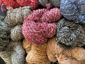 marled mouliné merino wool yarn