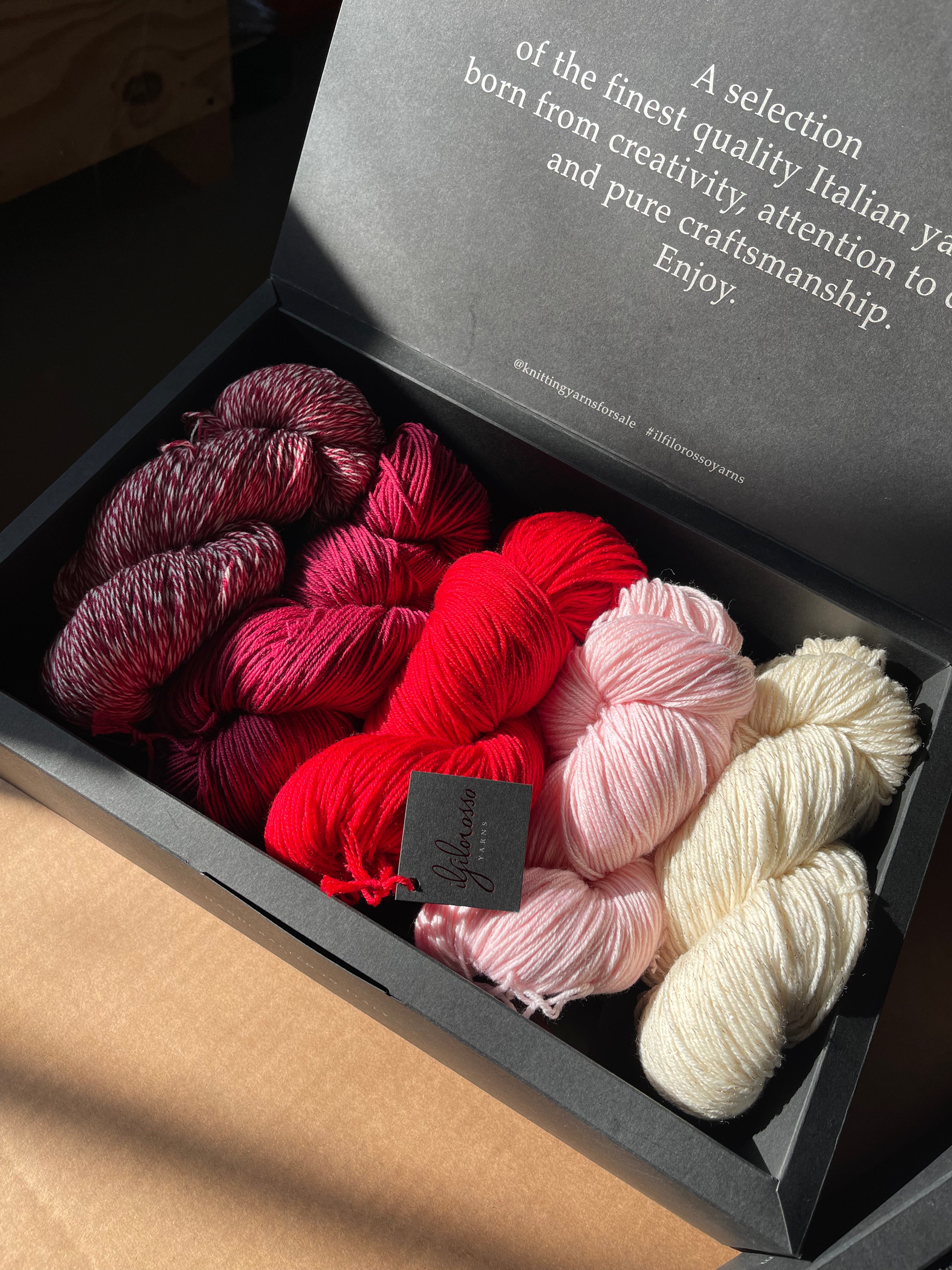 box gift merino wool italy lurex